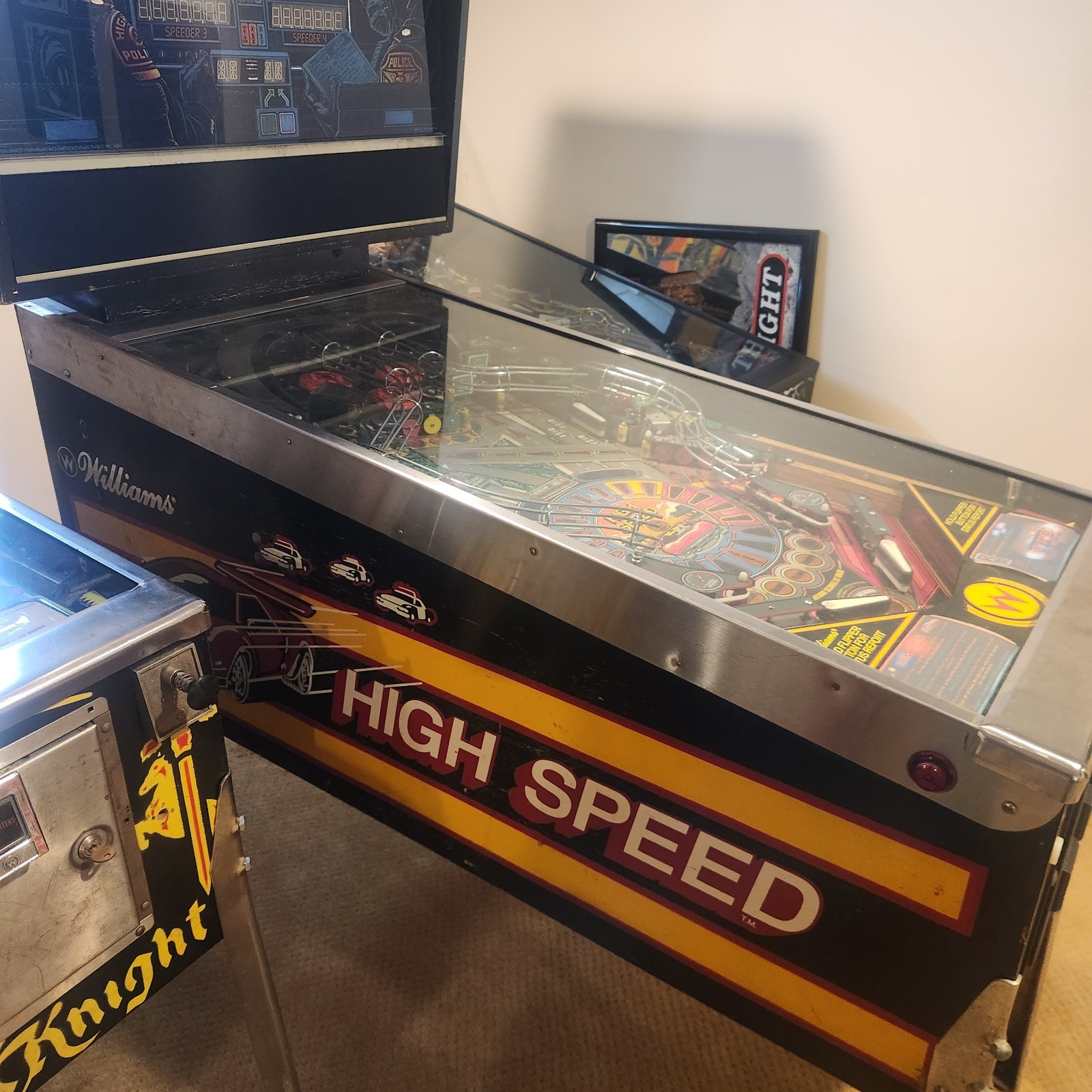 HIGH SPEED Pinball Machine - Williams 1986