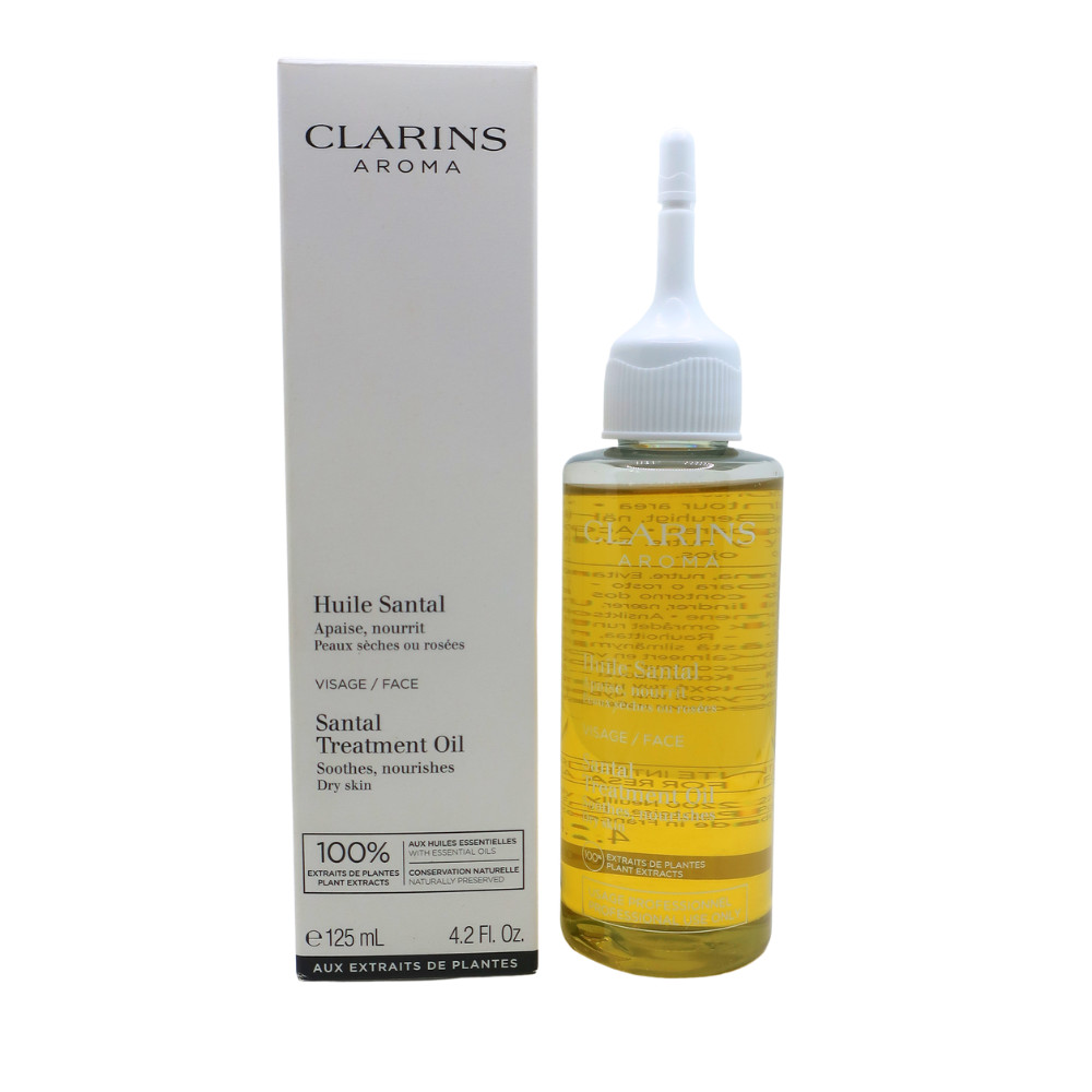 Clarins Paris Santal Treatment Oil Soothes Nourishes Dry Skin 125ML 4.2fl oz NEW
