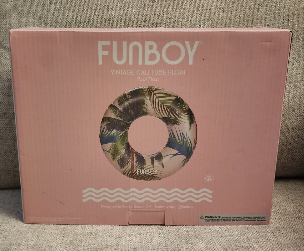 Inflatable Pool Float 50" Diameter Funboy Cali Tube Float New