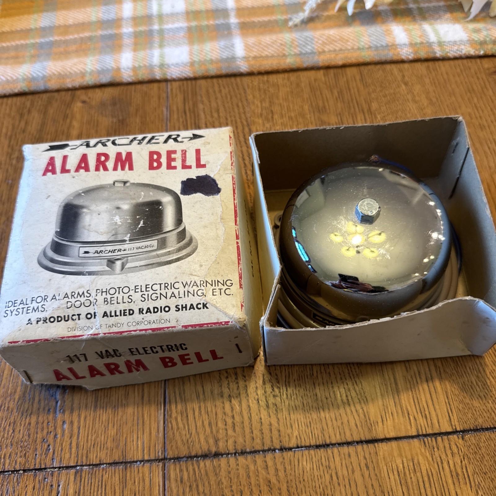 Vintage Archer Alarm Bell 117 VAC Hardwired 273-020