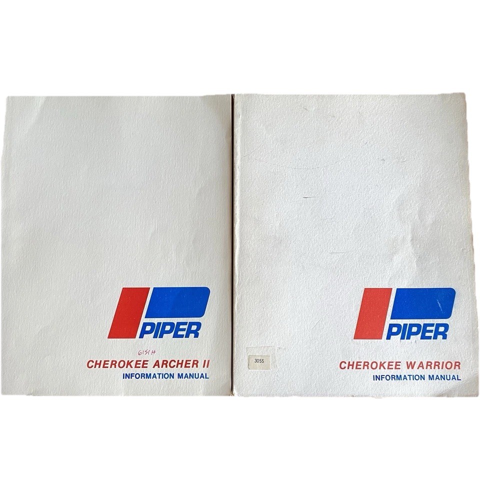 Piper Cherokee Archer II Information Manual & Cherokee Warrior Paperback Manual