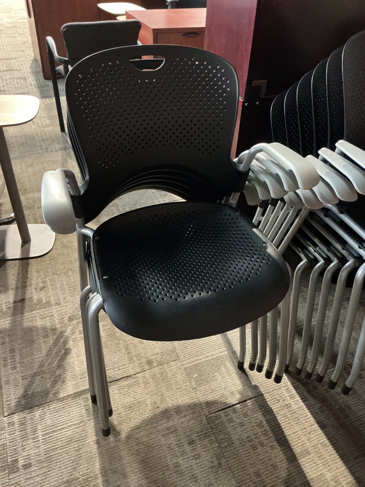 Herman Miller Caper Side / Guest/Stack Chair in Black