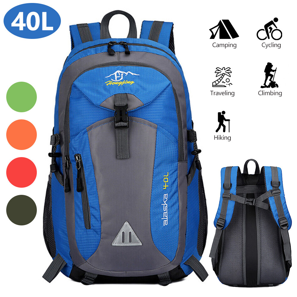 40L Waterproof Travel Backpack Rucksack Camping Laptop Hiking School Book Bag