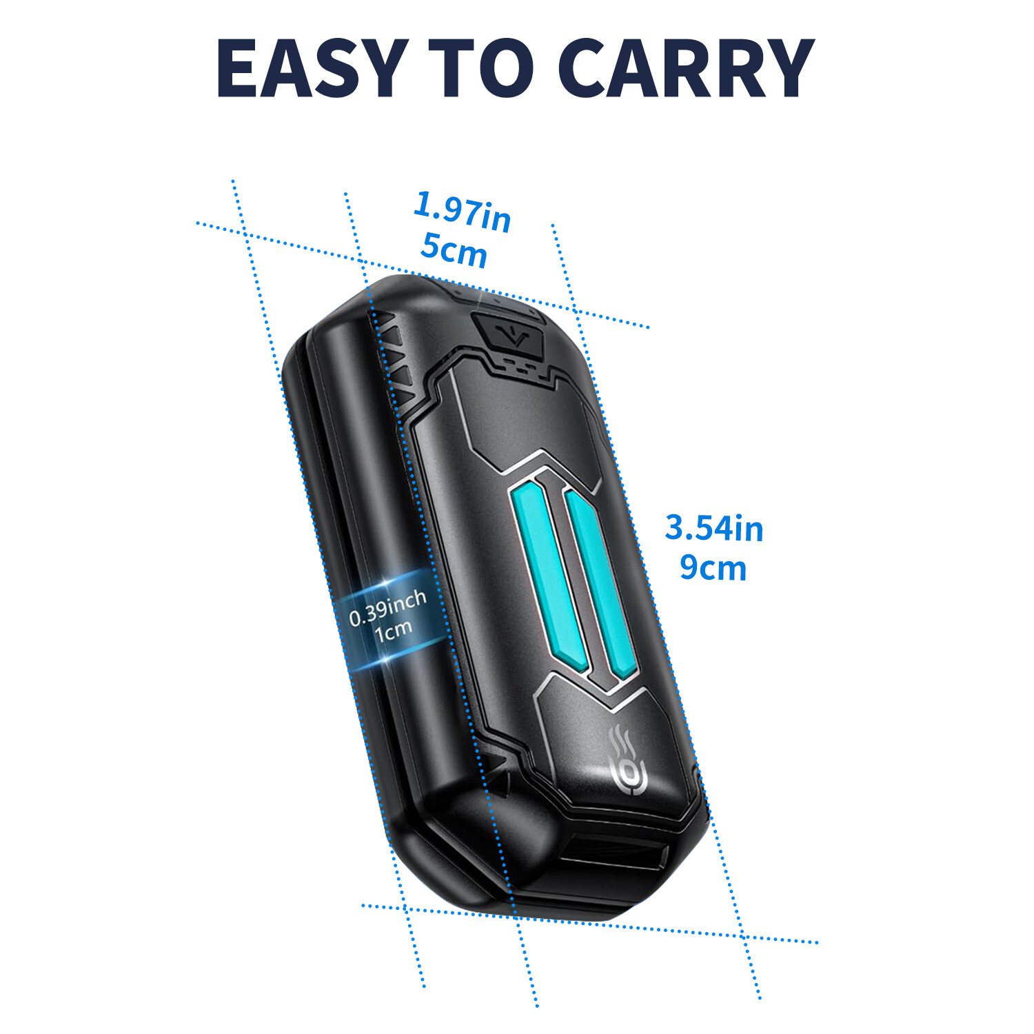 2in1 Portable Magnetic Rechargeable Hand Warmers , Ultrathin Electric Handwarmer