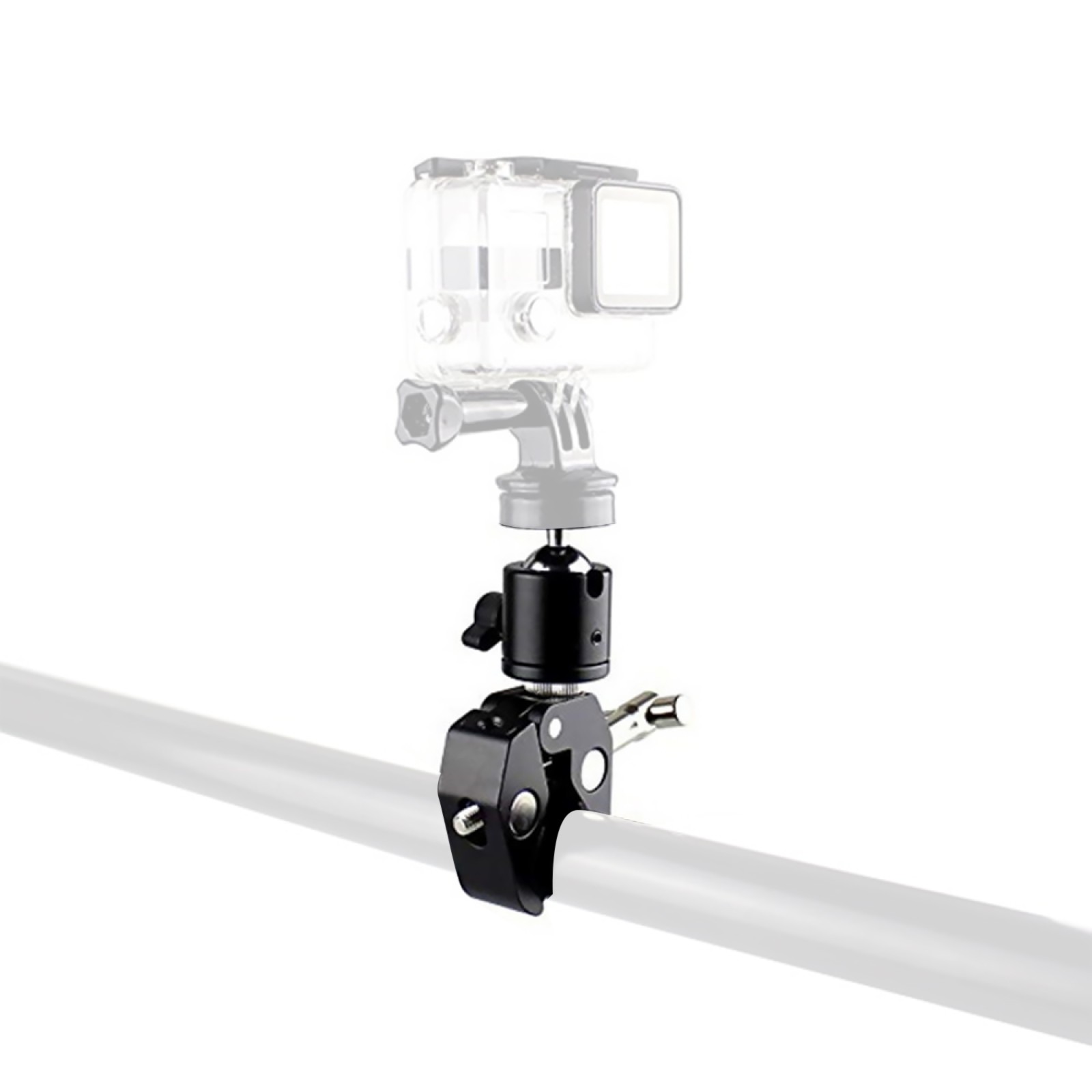 360° Super Clamp Mount Mini Ball Head 1/4"-20 For DSLR Camera Tripod Monitor u