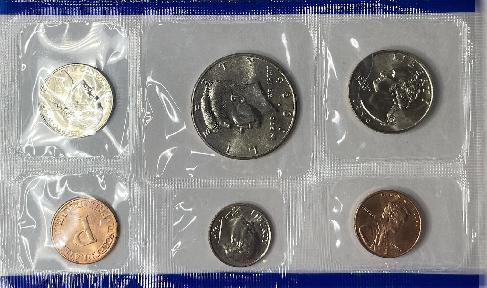 🔥🔥🔥1996 Uncirculated Mint Set with 1996-W Dime