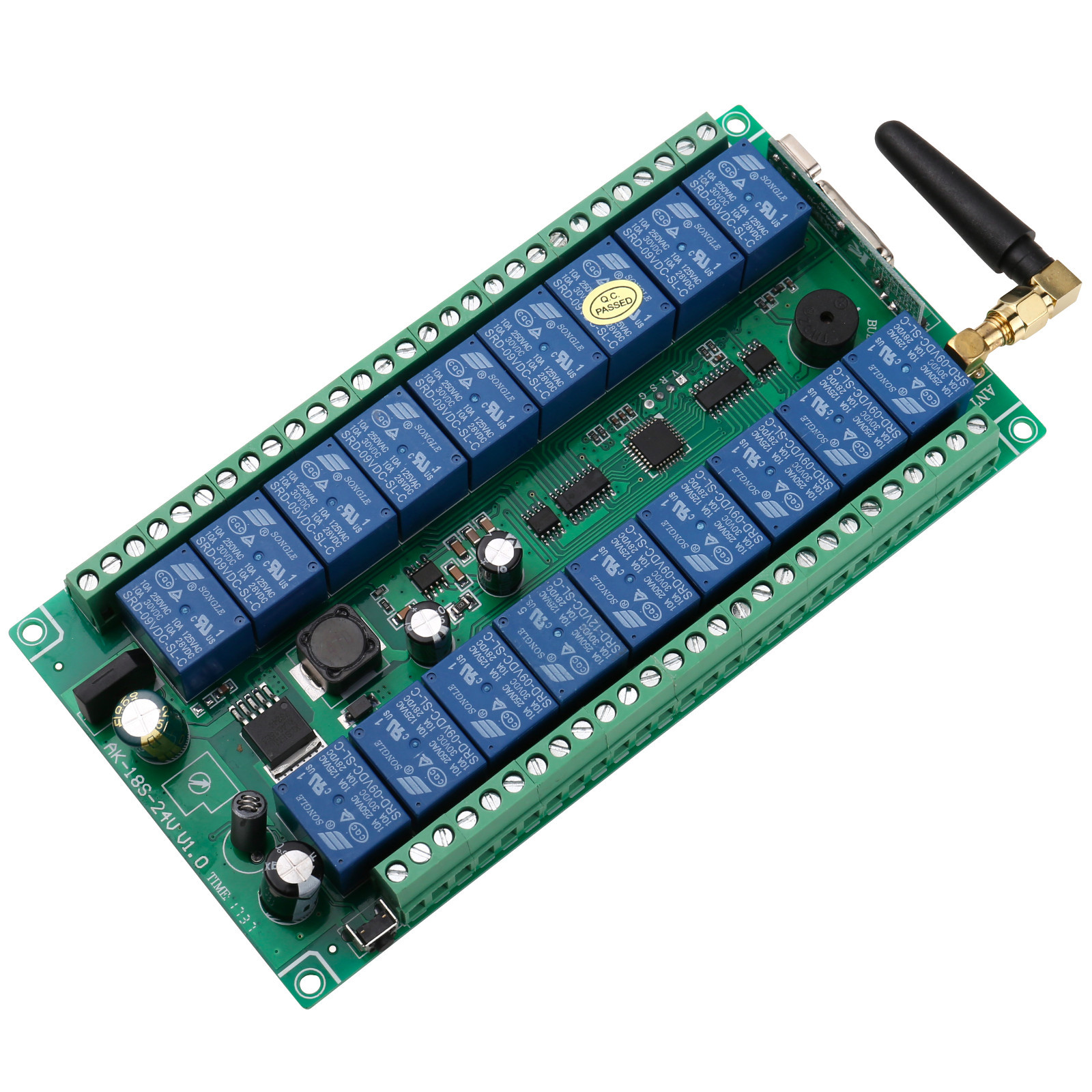 18CH 12-24VDC Wireless Remote Control Relay Switch Transmitter & Receiver 433Mhz