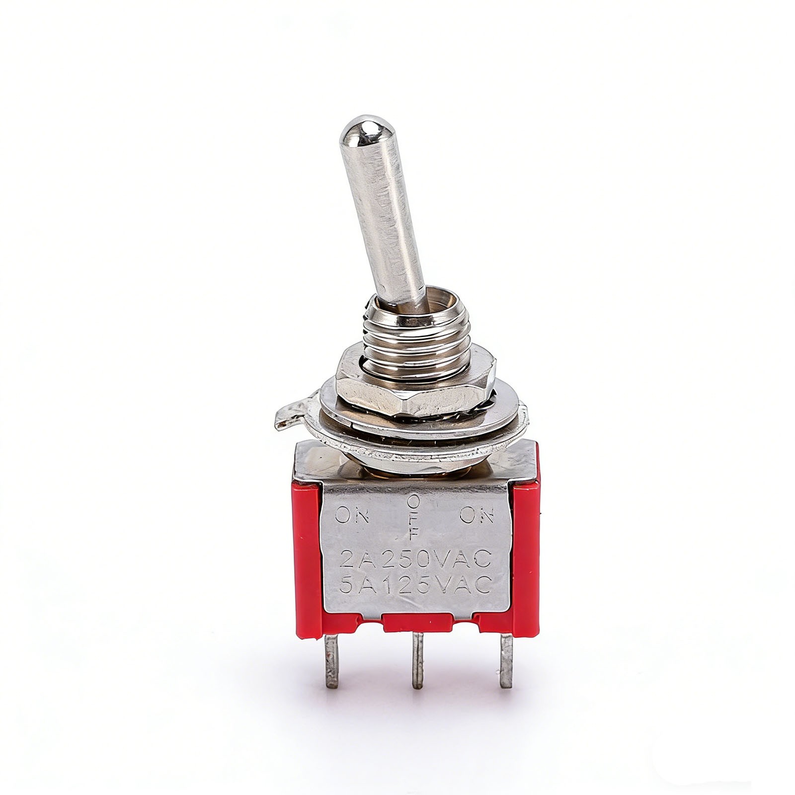 5pcs Maintained Mini Miniature Toggle Switch 3 Terminal 3 Position SPDT ON/Off..