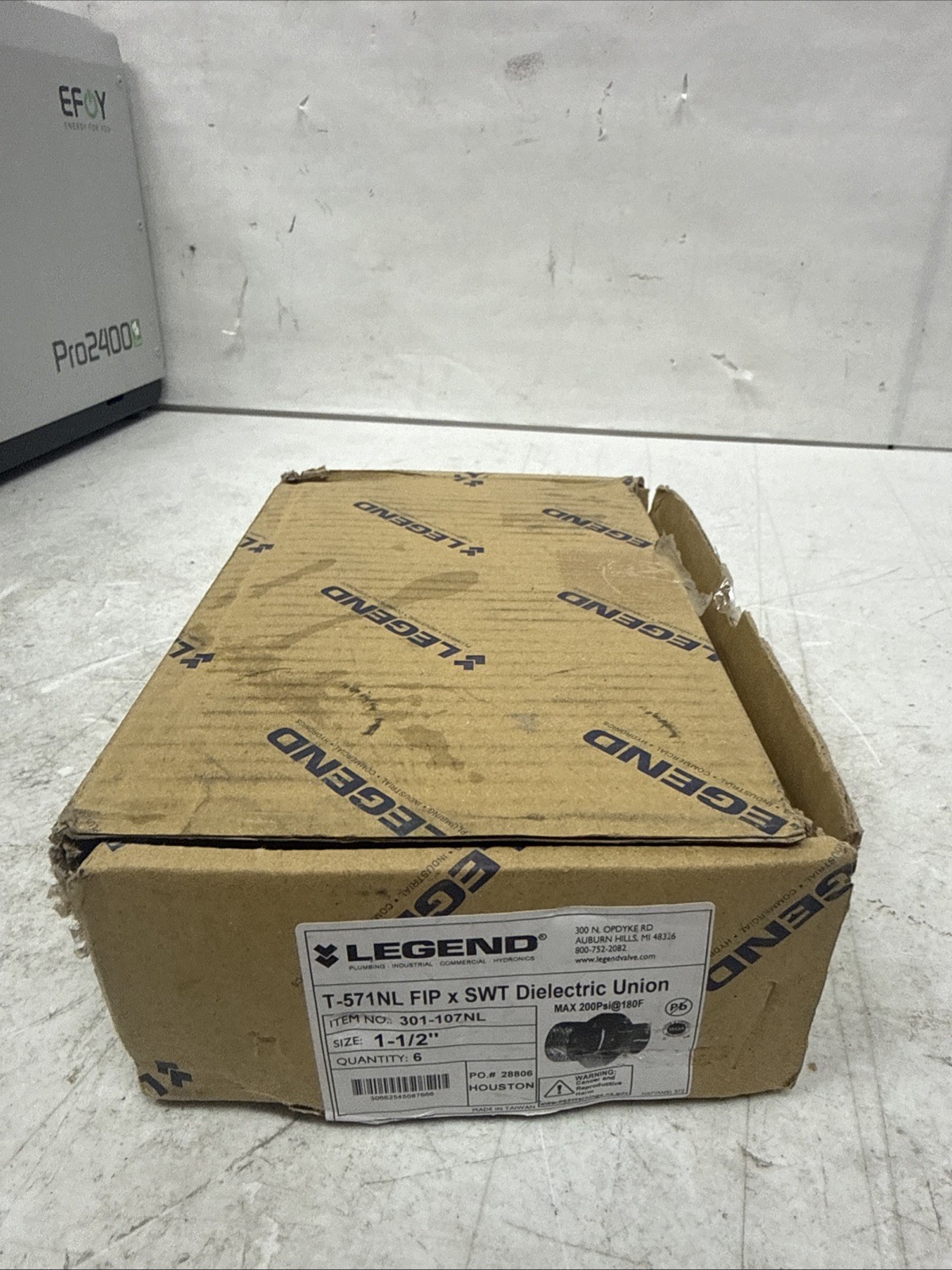 Legend 1-1/2" Dielectric Union Fitting Lead Free 301-107NL 6ct