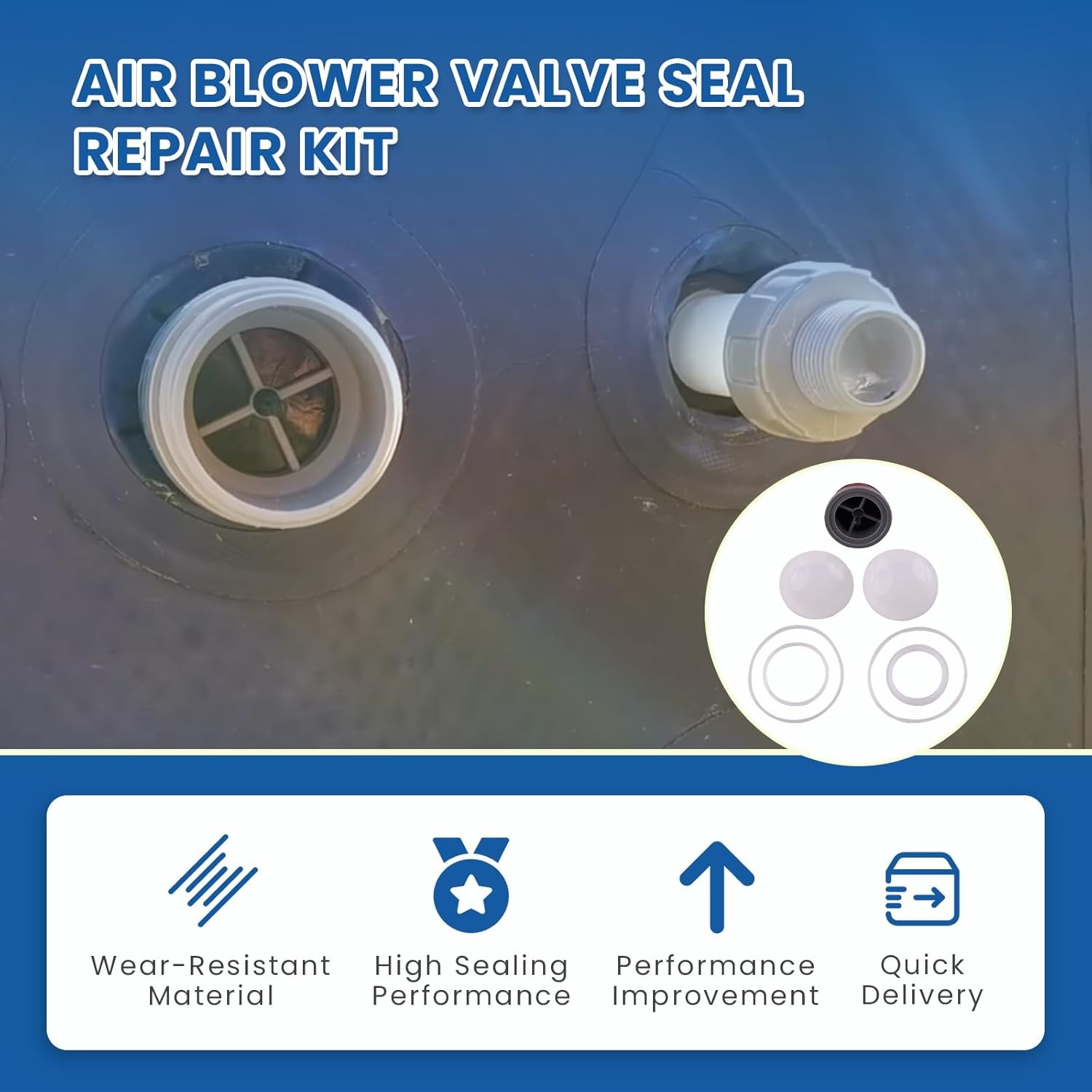 Air Blower Valve Seal Repair Kit Fits Coleman,SaluSpa,LayZSpam,54112 54124 54129