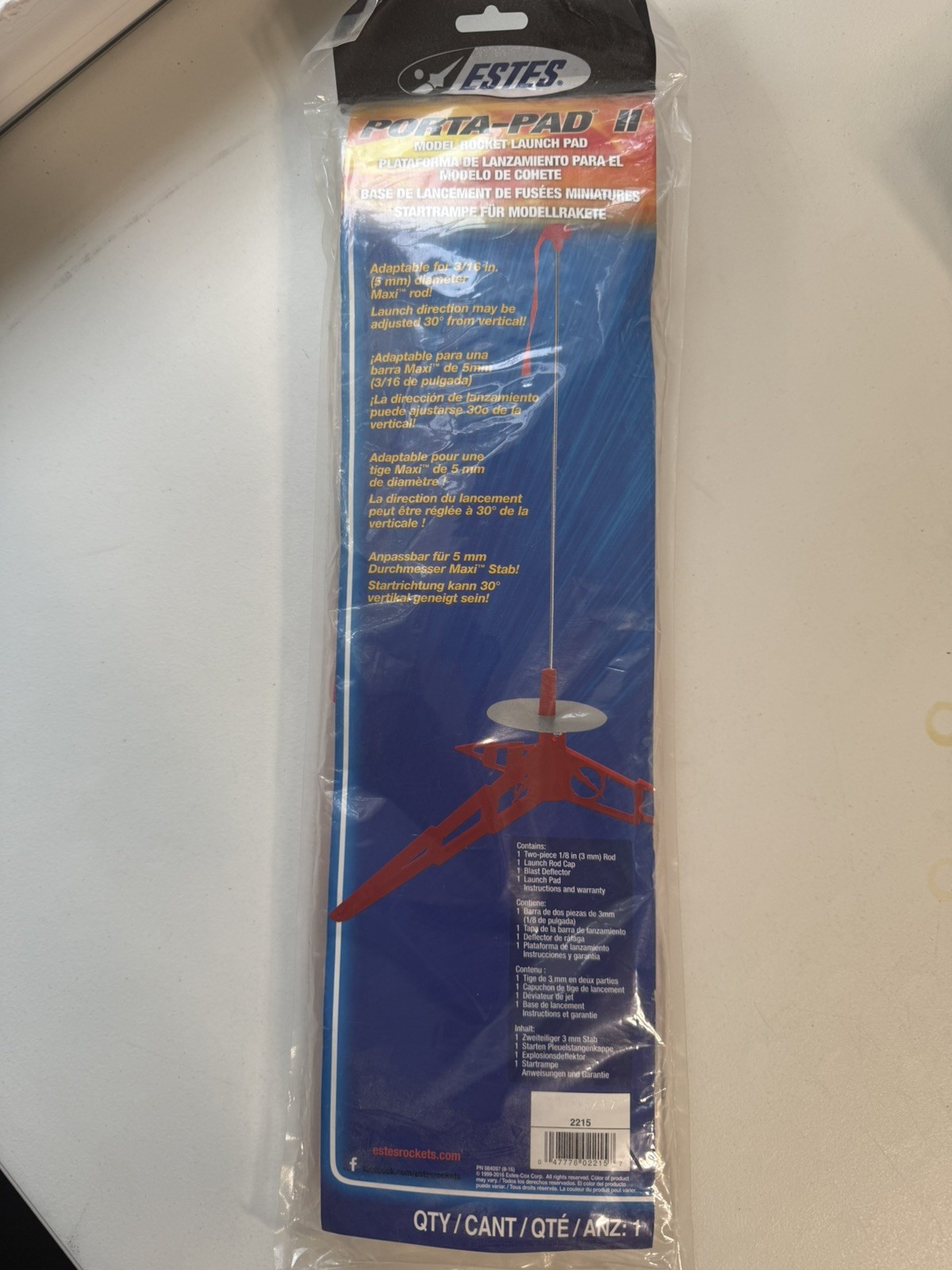 ESTES (2215) Porta-Pad II Model Rocket Launch Pad New Sealed Package