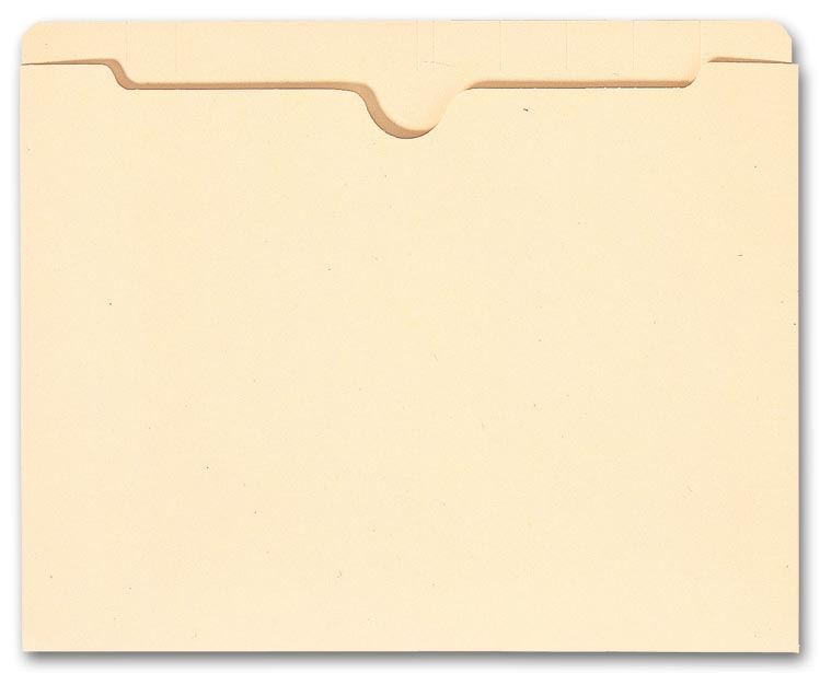 1349 Top Tab Manila Pocket 14 pt No Expansion 9 1/2 x 11 3/4" - QTY 100