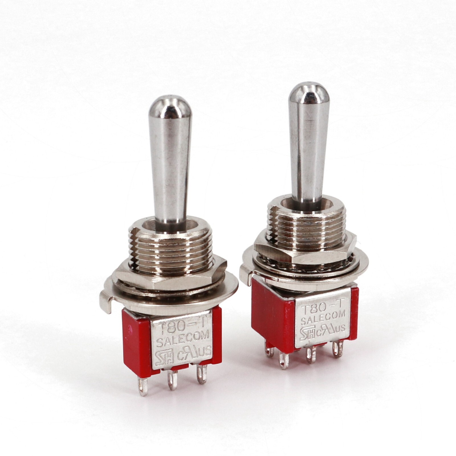 Salecom T80-T Z1 Large Long Handle 12mm Panel Mount Mini Toggle Switch 5A 125VAC