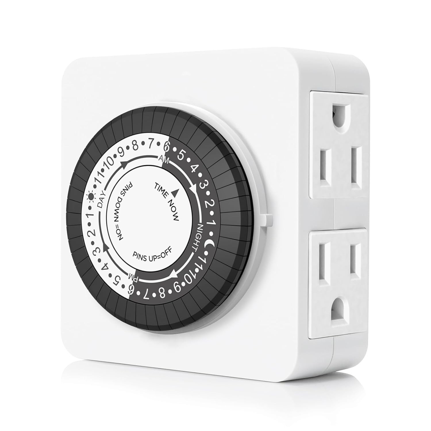 Temporizadores para enchufes eléctricos de interior, temporizador enchufe doble