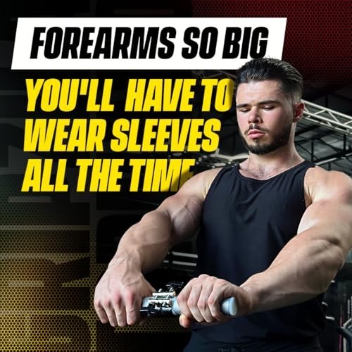 Forearm Strengthener & Wrist Roller - Comfortable Grip, Durable Design, Ideal fo