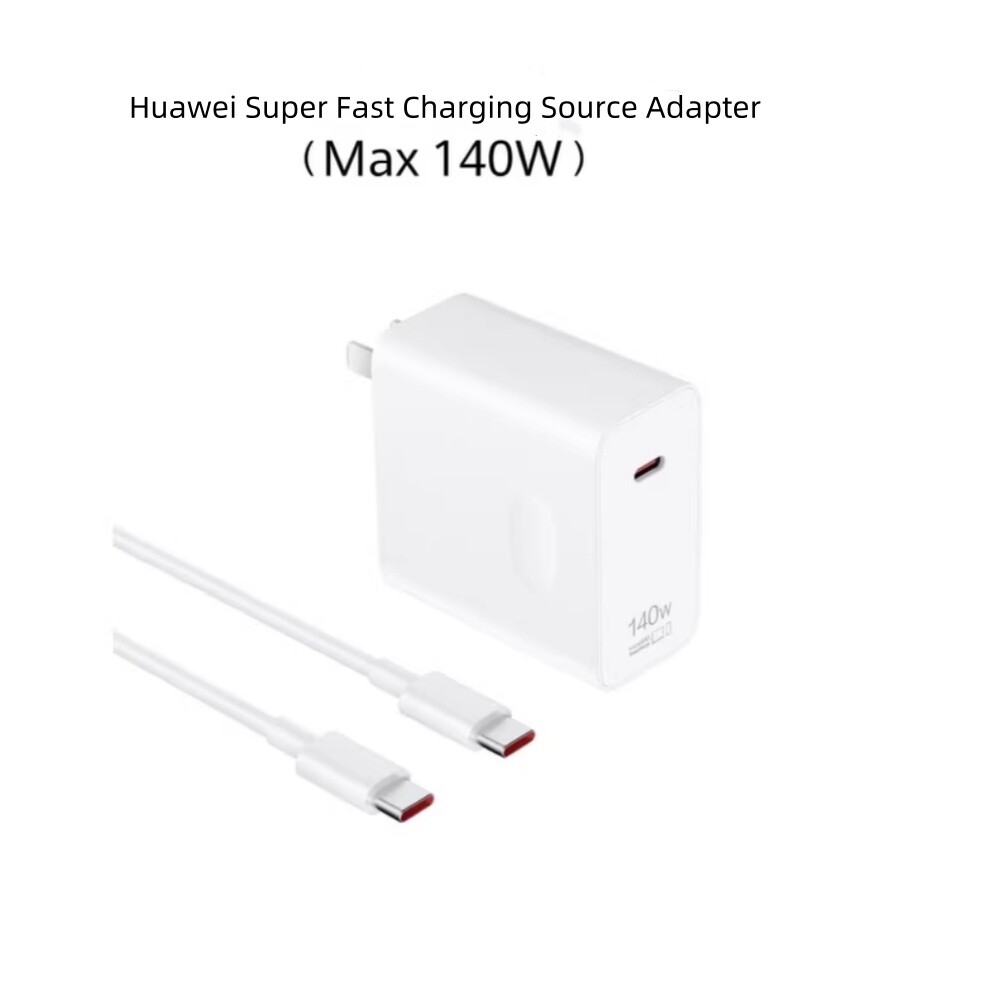 NEW HUAWEI SuperCharge 140W Wall Charger With 7A Cable For Huawei Matebook XPro