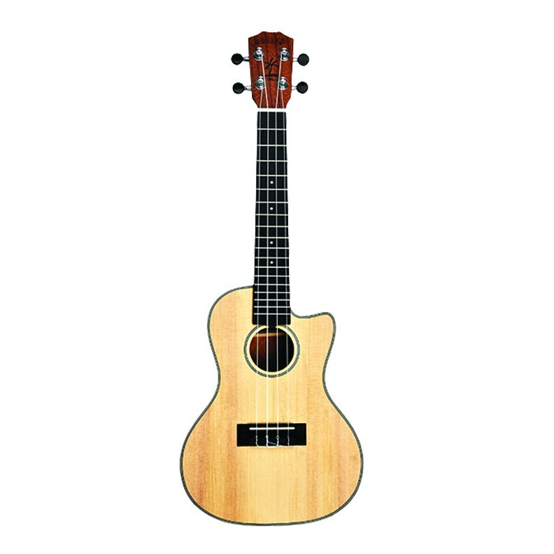 Kahuna Concert Cutaway Ukulele, Spruce Top Natural