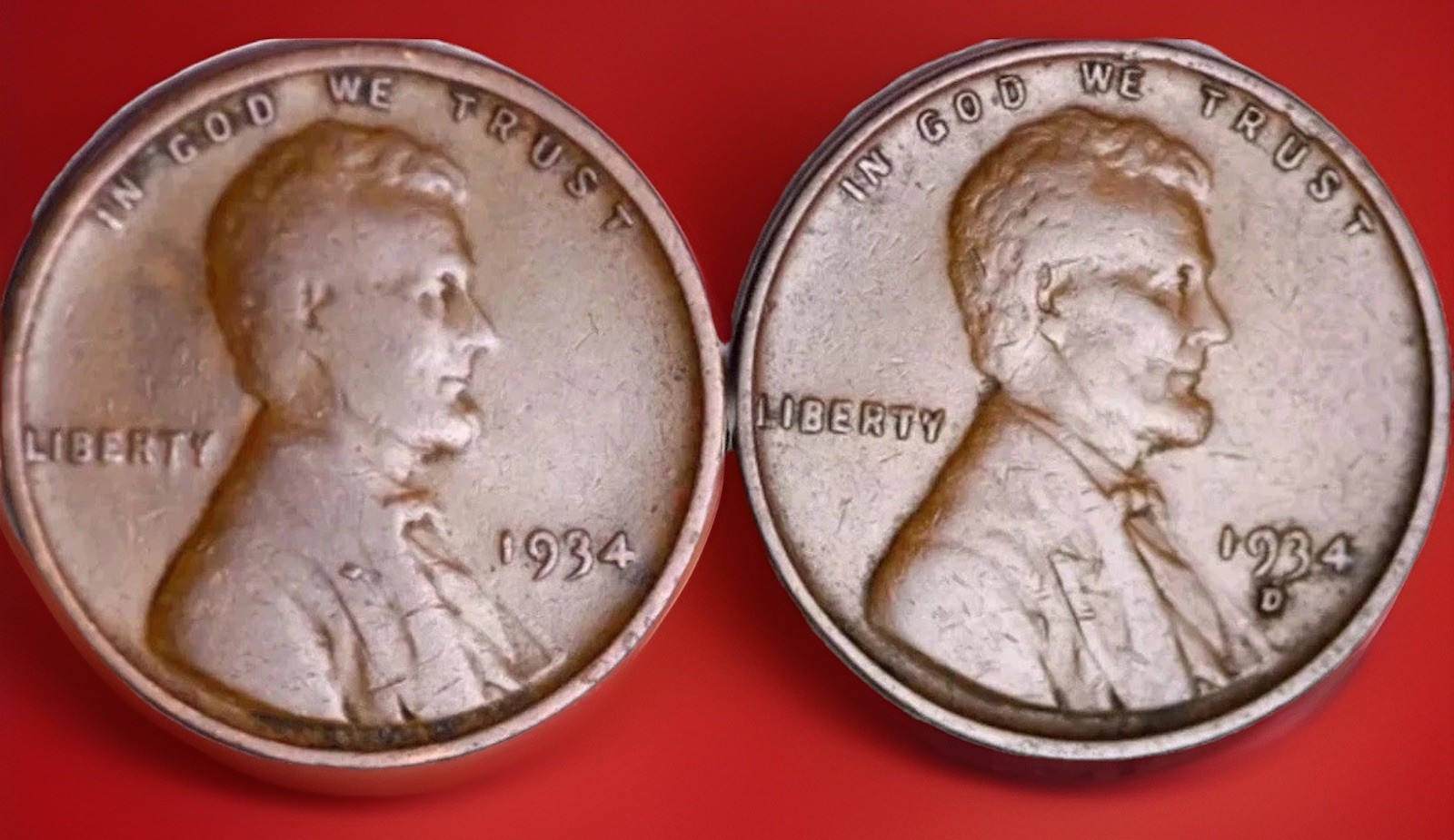 1934-P & 1934-D Lincoln Wheat Cent Penny Best Value On Ebay FAST SHIPPING!