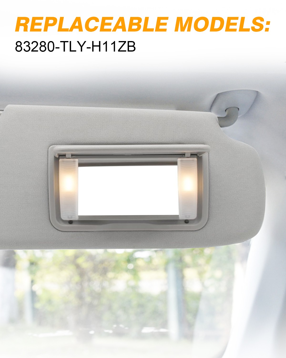 2Pcs Left&Right Sun Visor W/ Lights&mirror for Honda CRV 2017-22 83280TLAA12ZB
