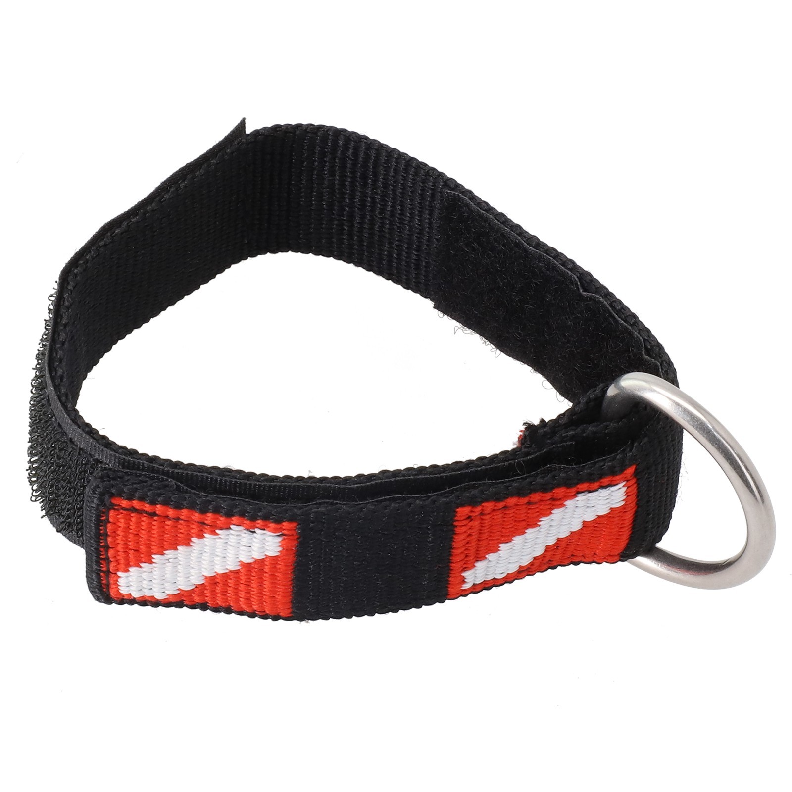 Wrist Strap Diving Beautiful Diving Flag Pattern Stainless Steel D-Ring