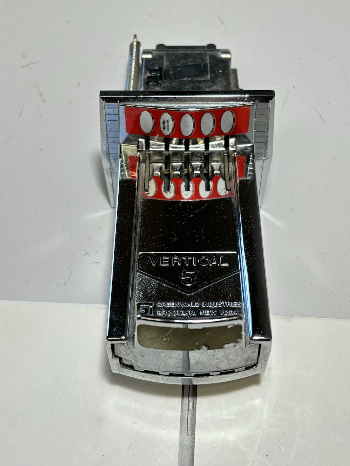 Greenwald  Industries Vertical 5 Coin Slide , Laundromat , Vending Machine
