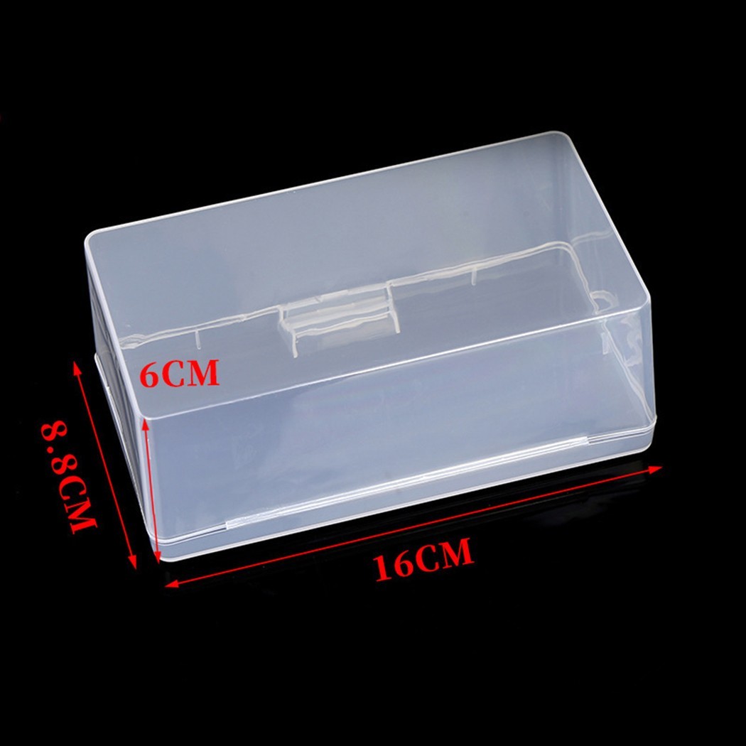 Plastic Storage Box Transparent With Lid Collection Container Organiser