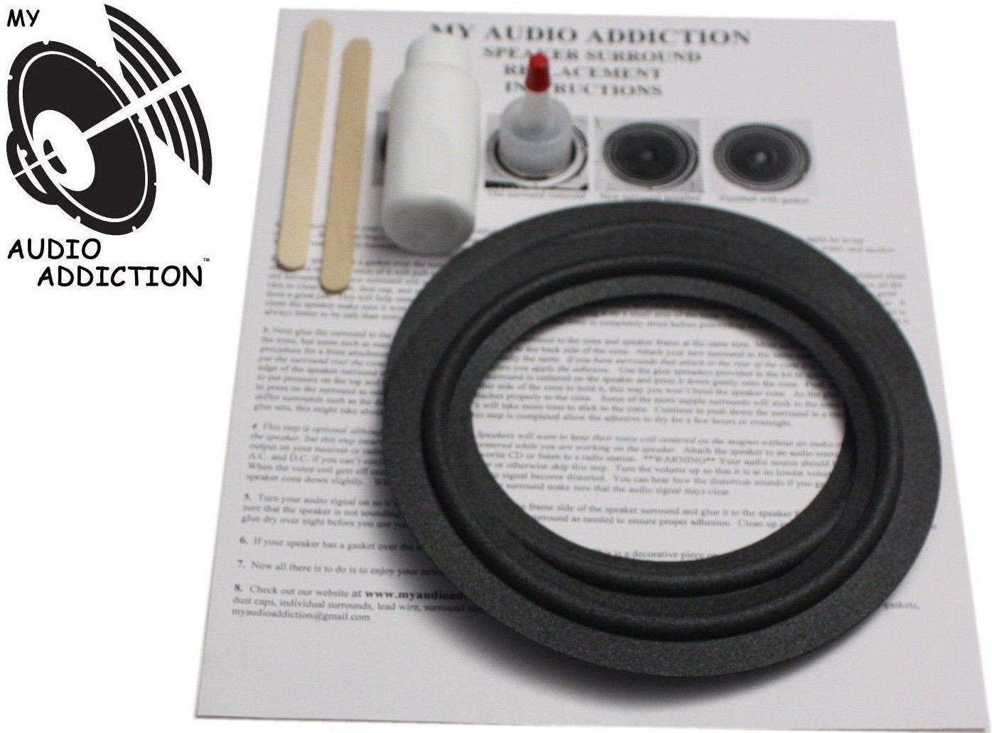 Speaker Surround Repair Kit JBL 2600  J2060  HP420  506G  6.5"