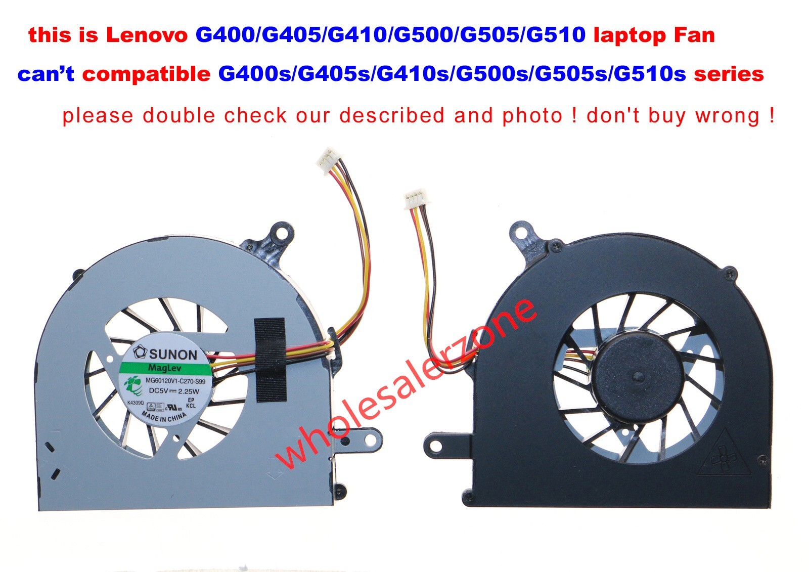 New for Lenovo G400 G405 G500 G505 G500A G490 G410 G510 laptop CPU Cooling Fan