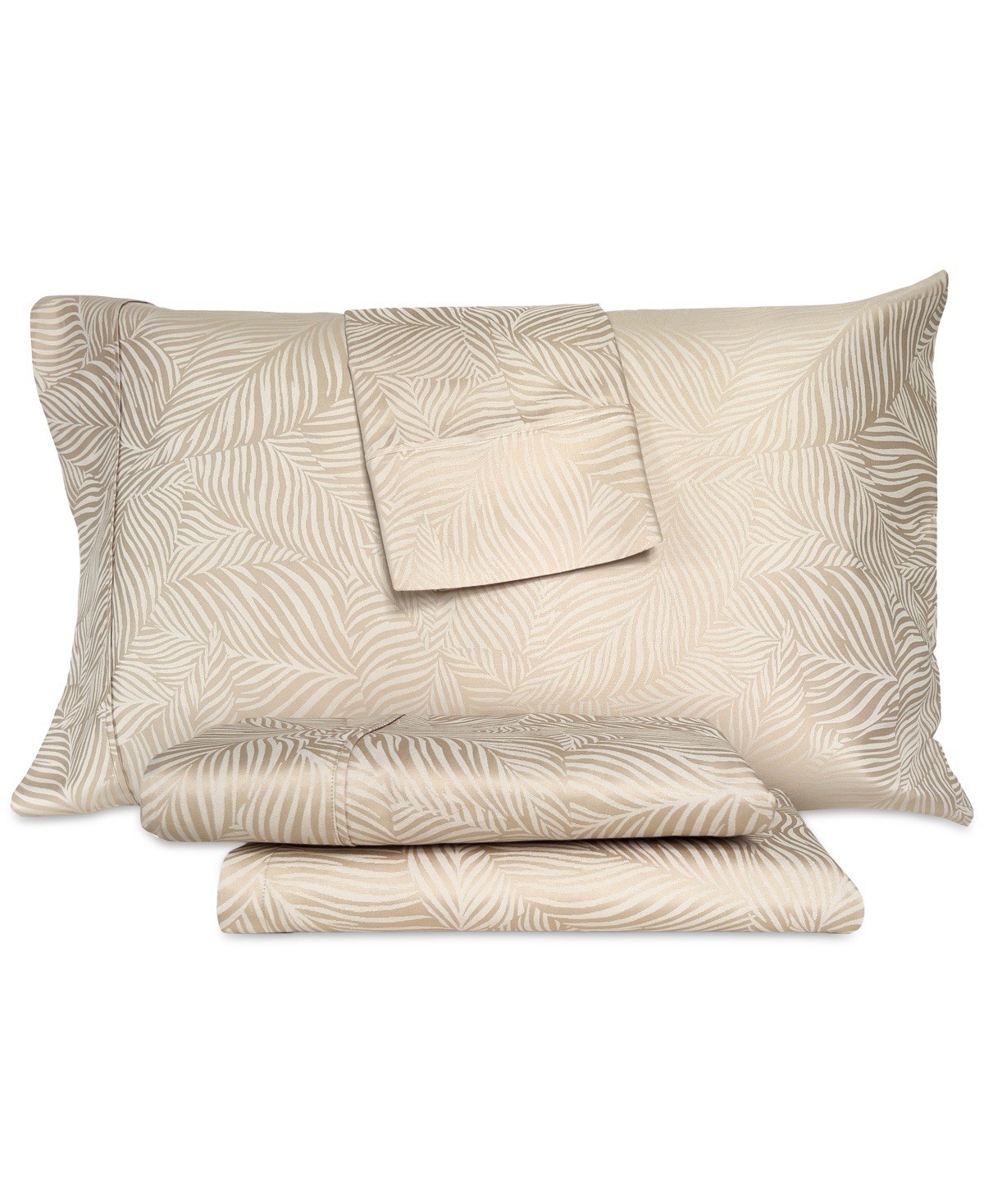 Art of the Weave Feather 1000 TC Cotton Sateen Blend King Size Sheet Set $200