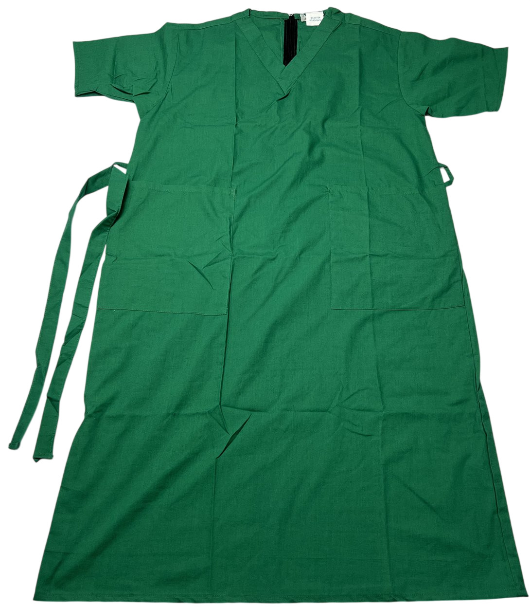 Nurse Dress Womens (XS) Hunter Green Short Sleeves Zipper Back Medical NWOT