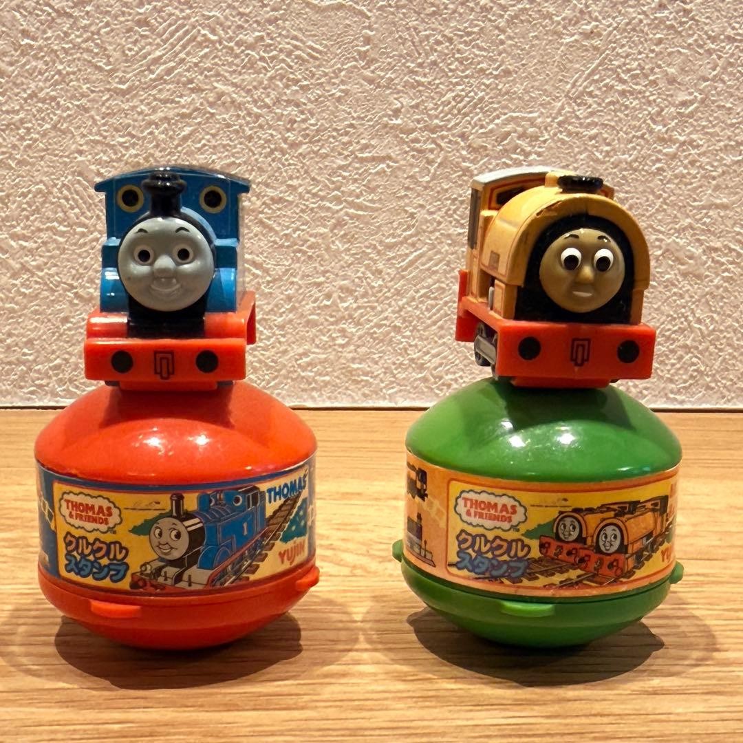 Thomas & Gordon Character Goods Toy Stamp 2000 Plastic Orange Green Vintage 15+