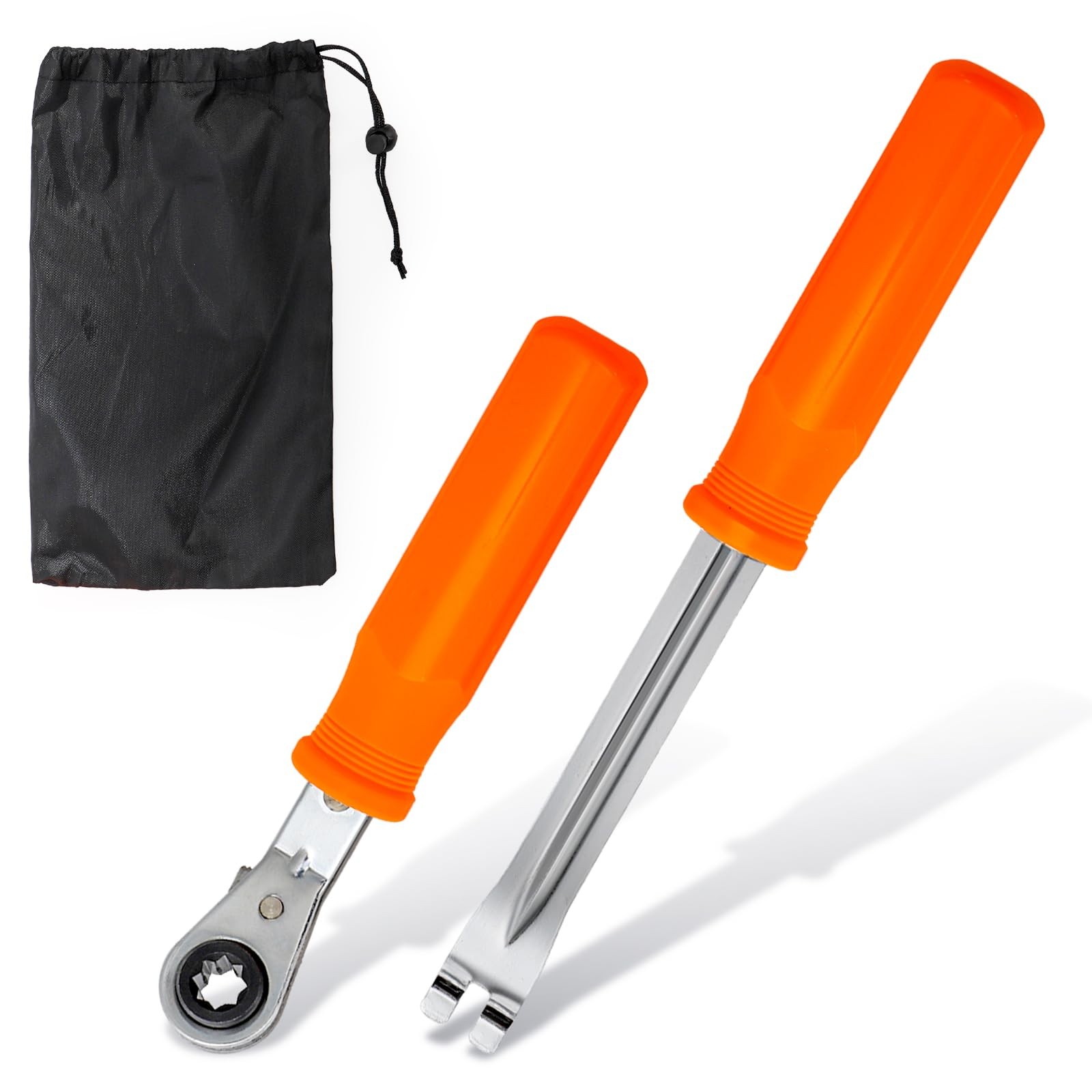 Suwimut 2 Pieces Slack Adjuster Tools, 5/16" Ratcheting Wrench Orange