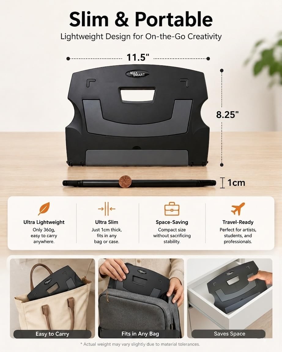 MAX SMART Tablet Drawing Stand, Digital Drawing Pad Stand, Foldable, Adjustab...