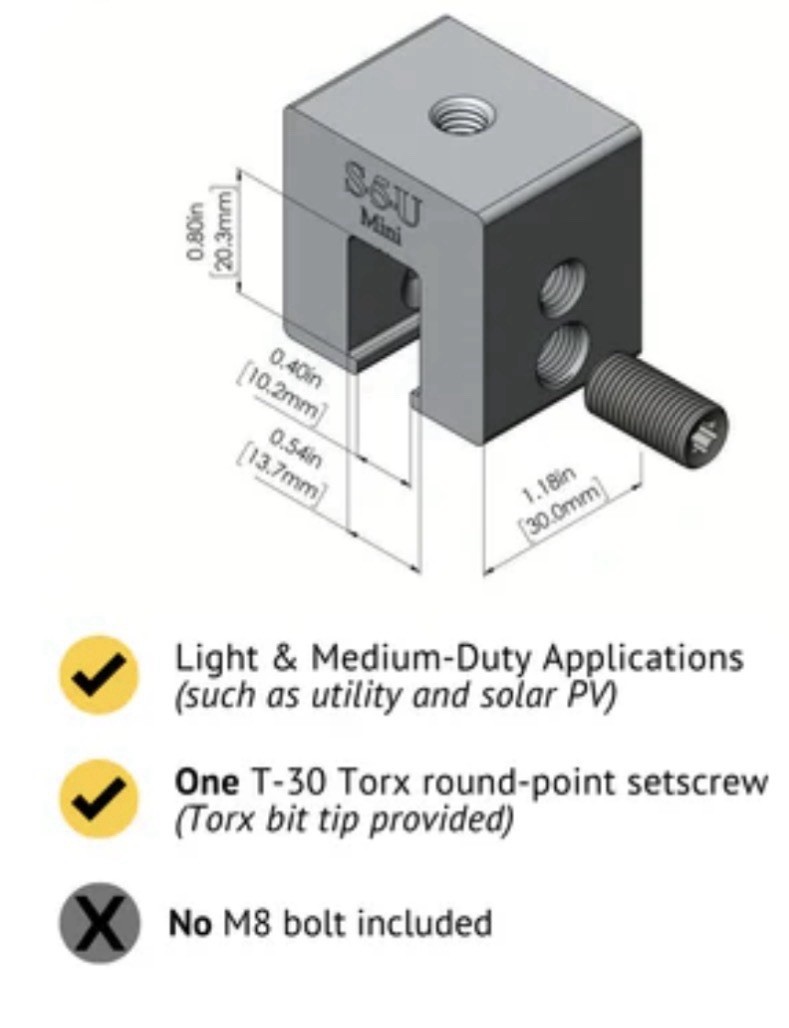 (GREAT PRICE! New S-5! Metal Roof Clamp S-5-U MINI NB (26 Total)