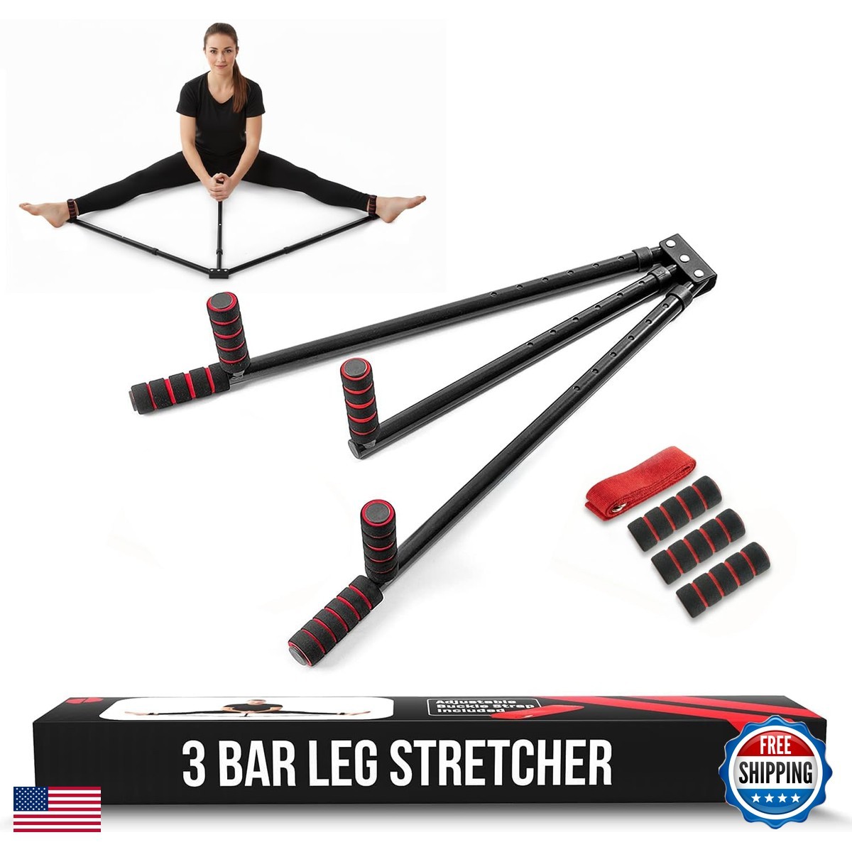 Champs MMA Split Machine Leg Stretcher Adjustable 3 Bar Timer for Martial Arts