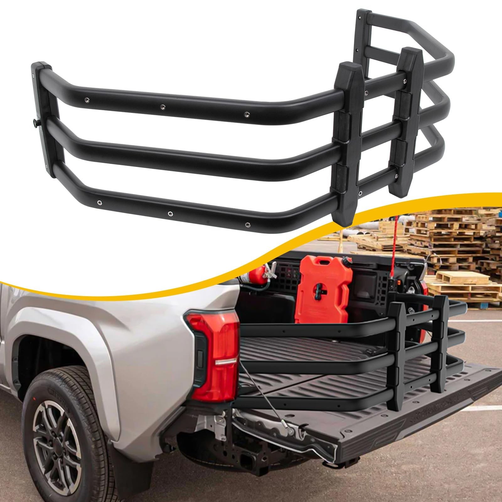 Truck Bed Extender Fit for Toyota Tacoma 2005-2026 Aluminum Tailgate Extender...
