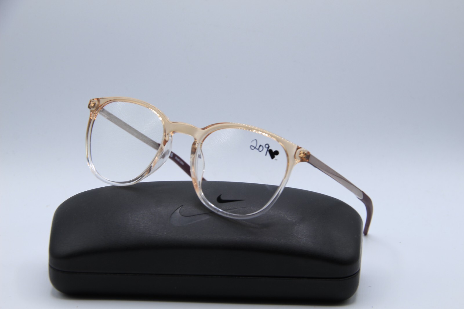 NEW NIKE 7280 616 BROWN BRONZE BURGUNDY AUTHENTIC EYEGLASSES W/CASE 50-20