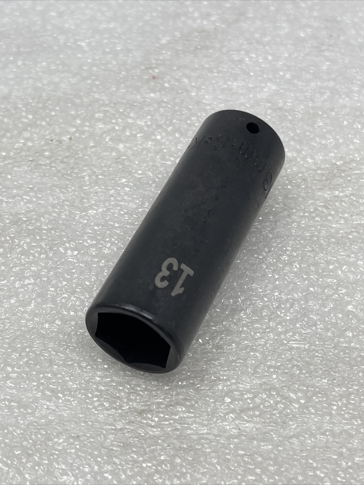 13mm SK Hand Tools 1/4" Drive, 6 Point, Deep Metric Impact Socket, USA, 31073
