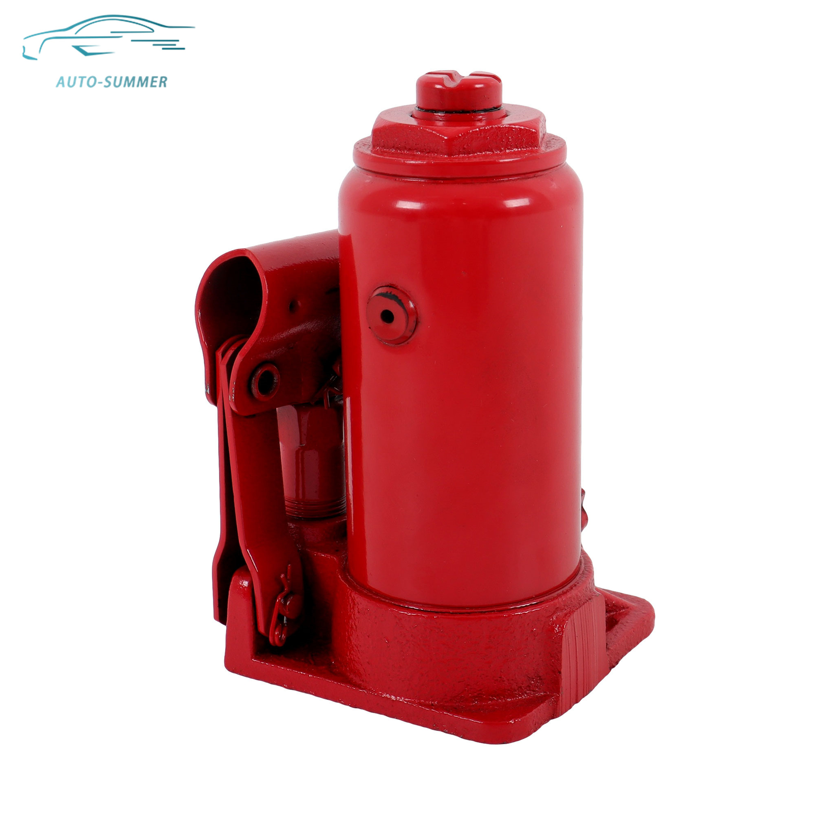 Red 6Ton Welded Portable Bottle Jack Heavy Duty Car Lift Repair Tool