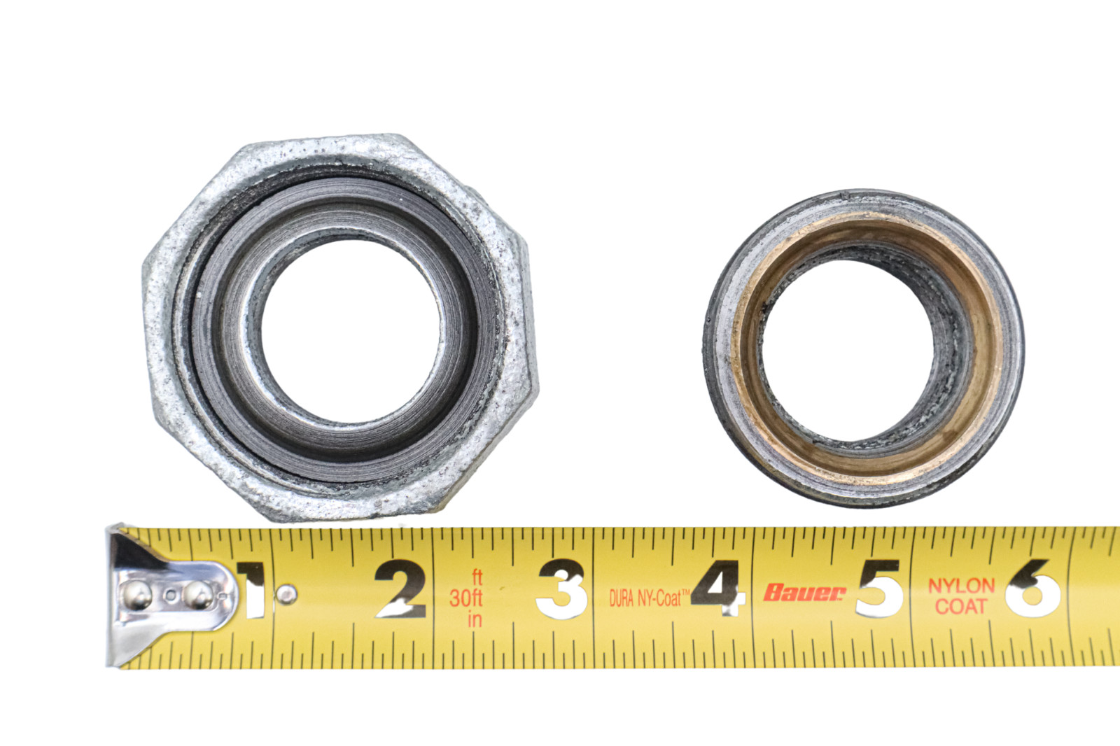 150# Galvanized Iron 1-1/2" Union w/ Brass Seat – Threaded & Durable