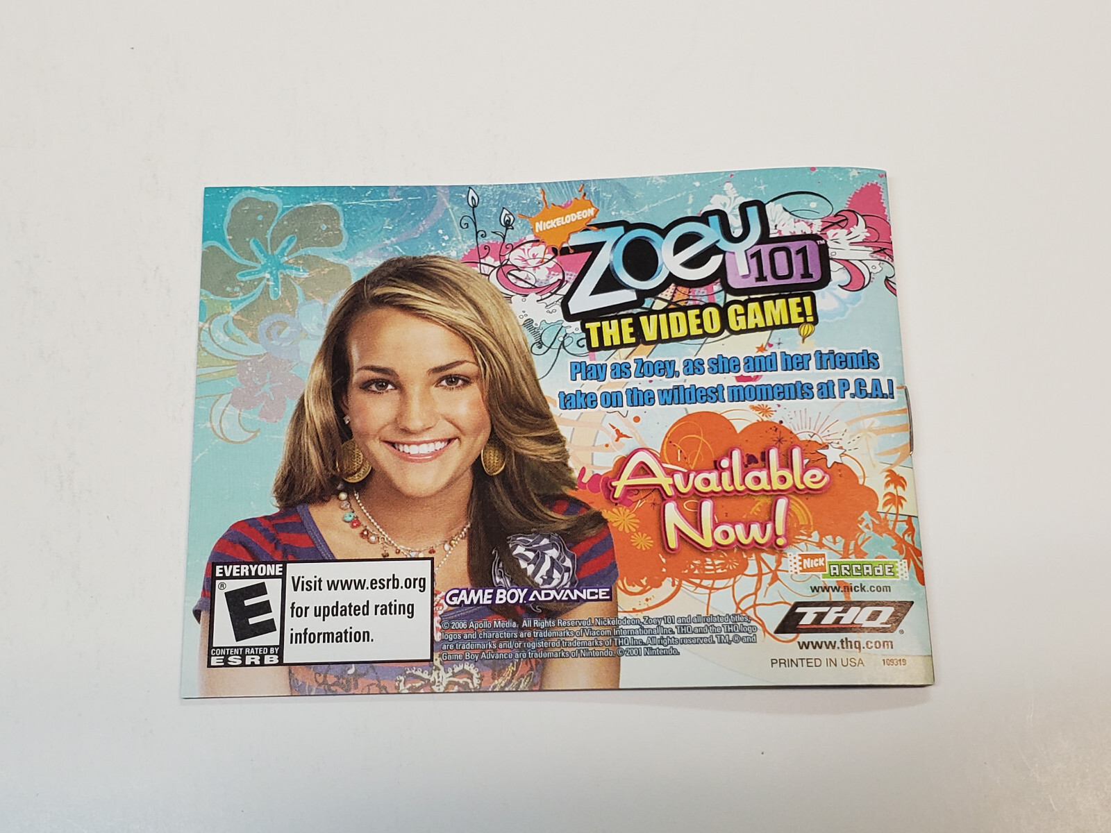 Nickelodeon 4 Games on One Game Pack GBA Authentic Box & Manual Only *