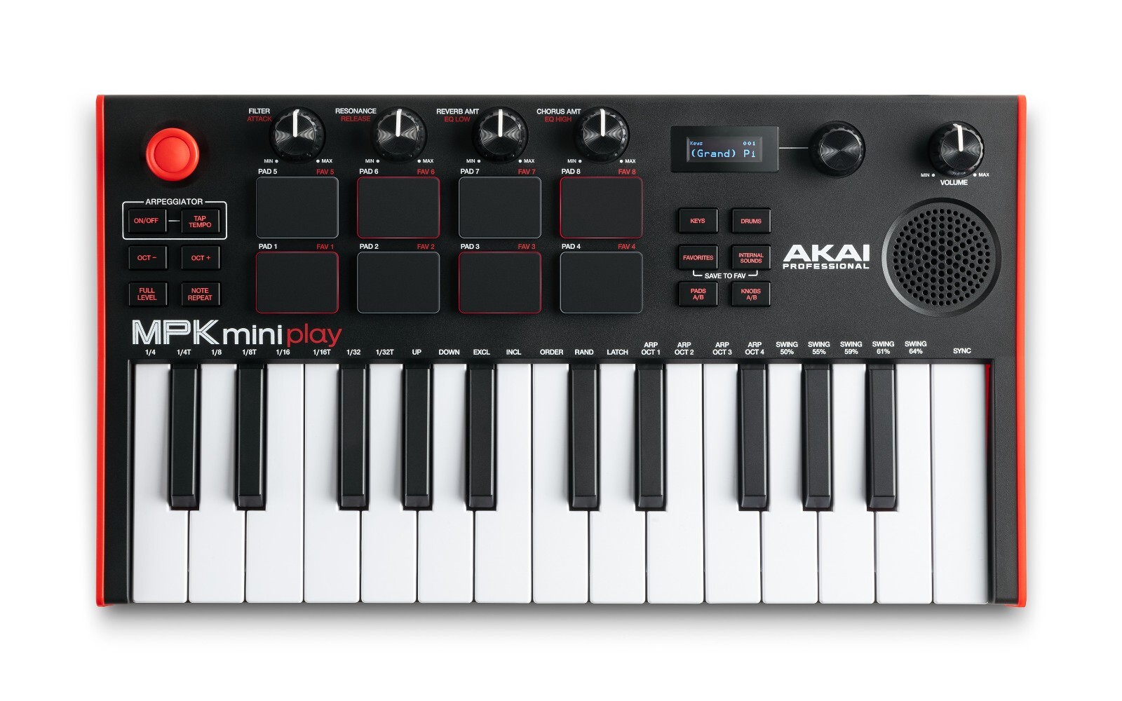 Akai MPK Mini Play MK3 Rechargeable Battery Powered Keyboard & MIDI Controller