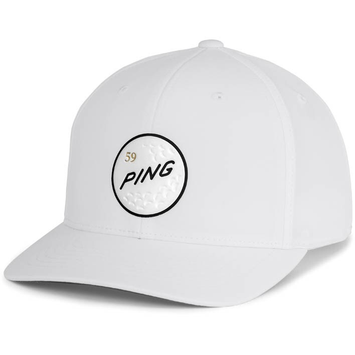 New Ping Gutty Cap White Adjustable Snapback Hat/Cap