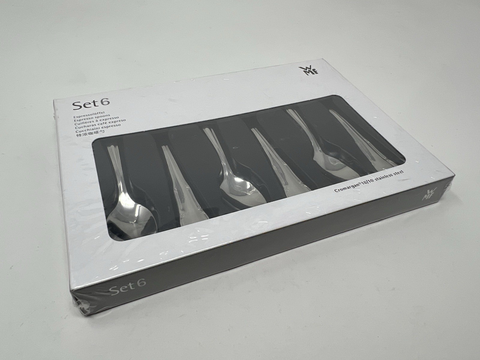 New WMF Americas Barock Espresso Spoon Set Of 6 Stainless Steel In Original Box