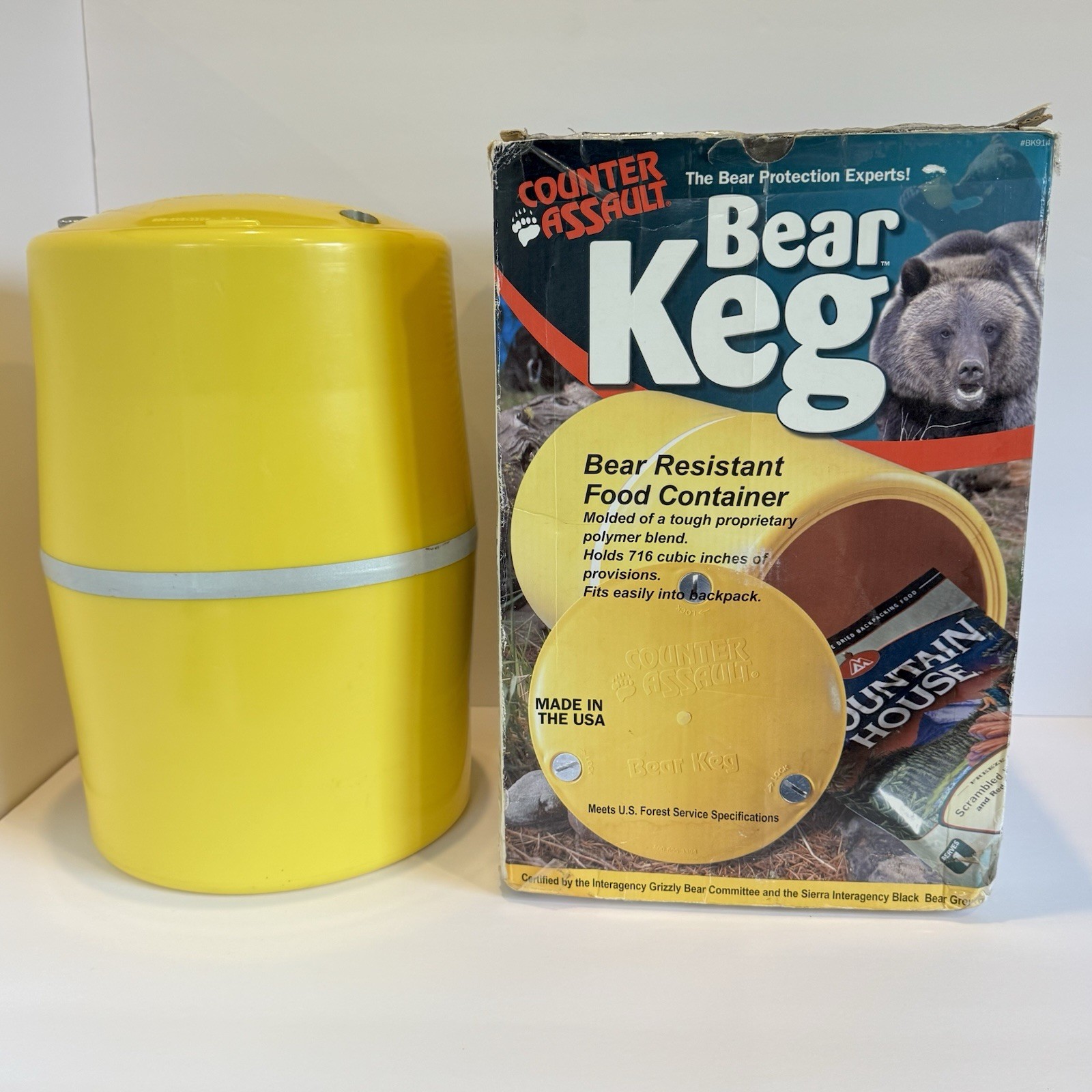Counter Assault Bear Keg Food Container IGBC Approved with Original Box