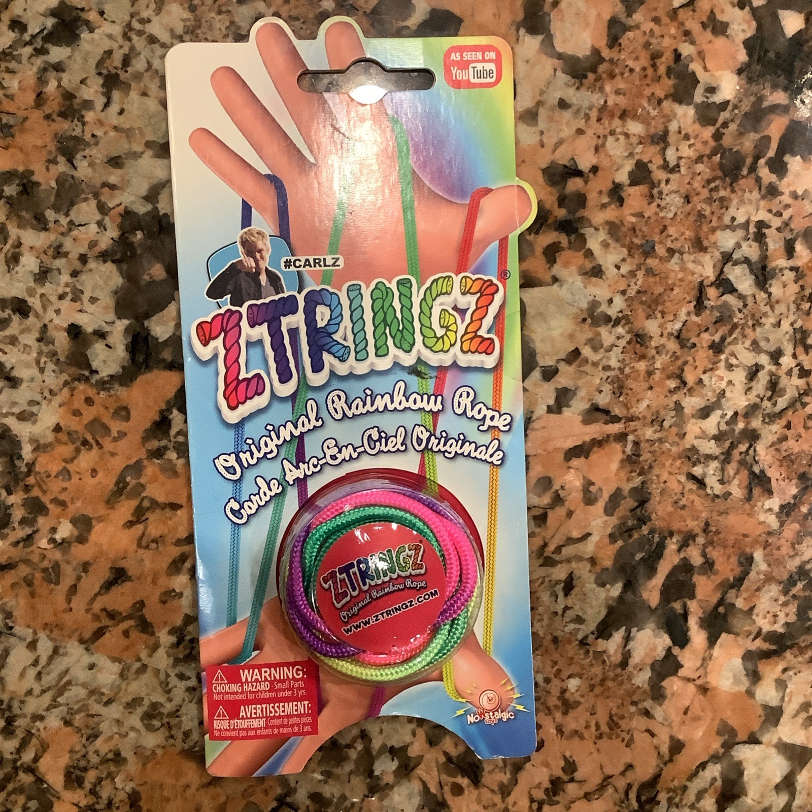 Ztringz Original Rainbow Rope Finger Twist Toy Stringz Toy, New In Package