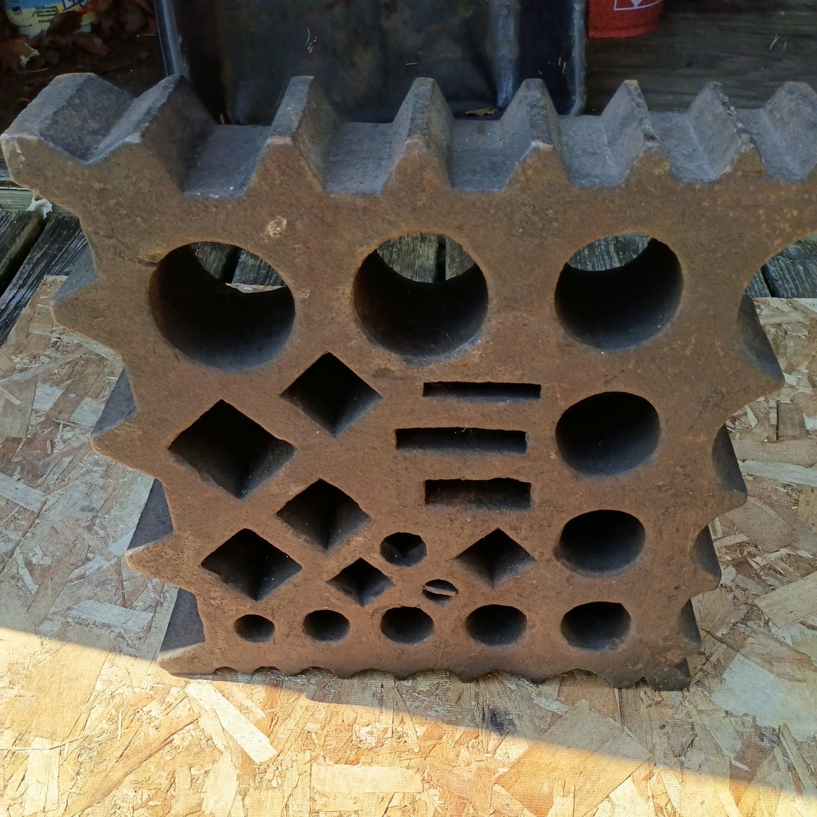 300+ Lbs 50 position 1800s Blacksmith Swage Block 18x18x4.25” (approx)