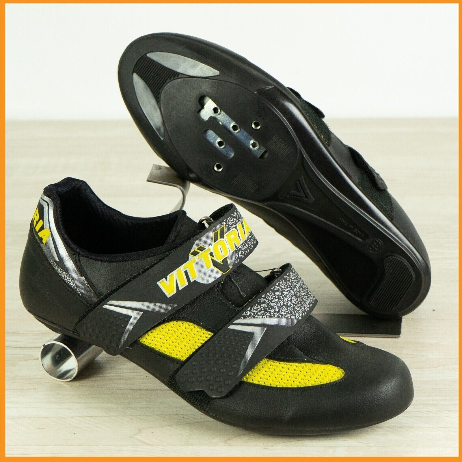 NEW VINTAGE VICTORY STUDS CLIP TOE CYCLING SHOES 40 US 7.5...