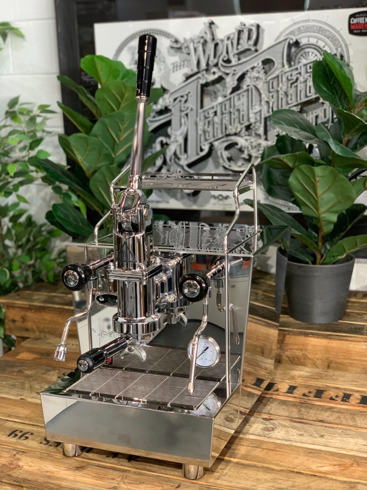 IZZO VALEXIA SPRING LEVA 1 GROUP ESPRESSO COFFEE MACHINE BRAND NEW STAINLESS BAR