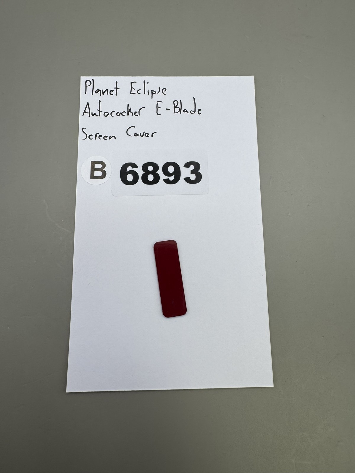 Planet Eclipse Autococker E-Blade Screen Cover Red